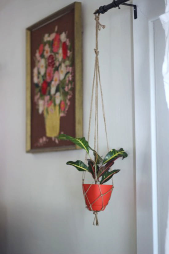 diy twine macrame hanging plants