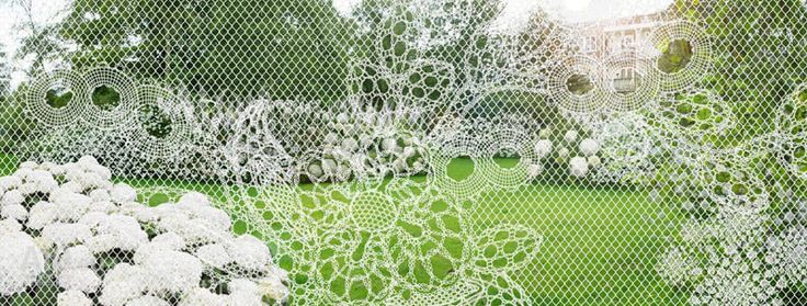 1 garden fence white lace