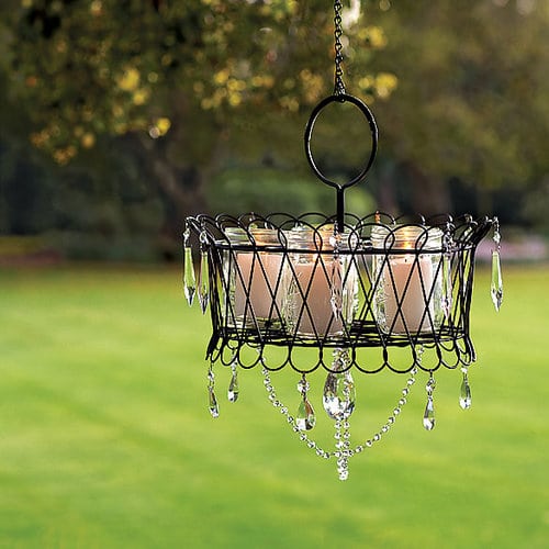 DIY garden chandelier