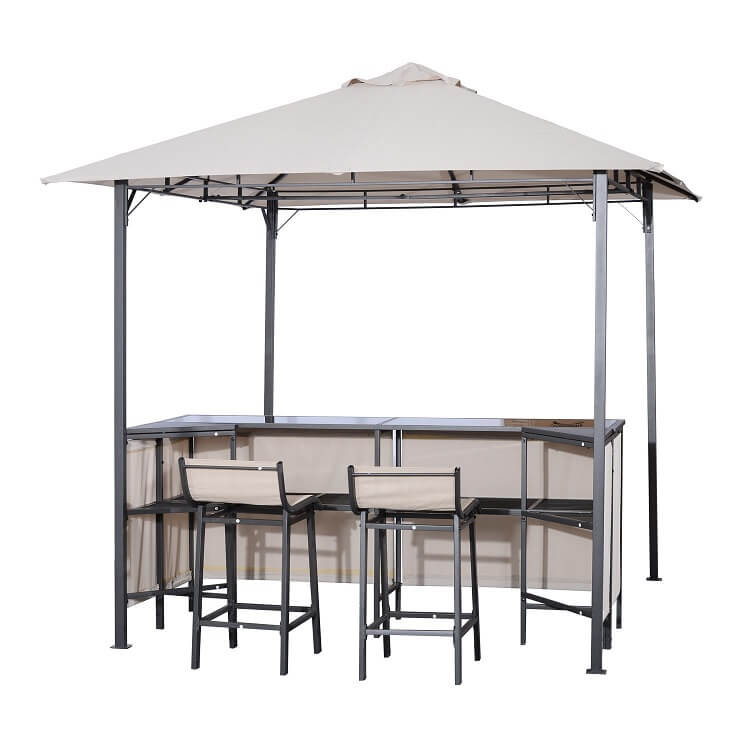Outdoor bar set from Outsunny with canopy