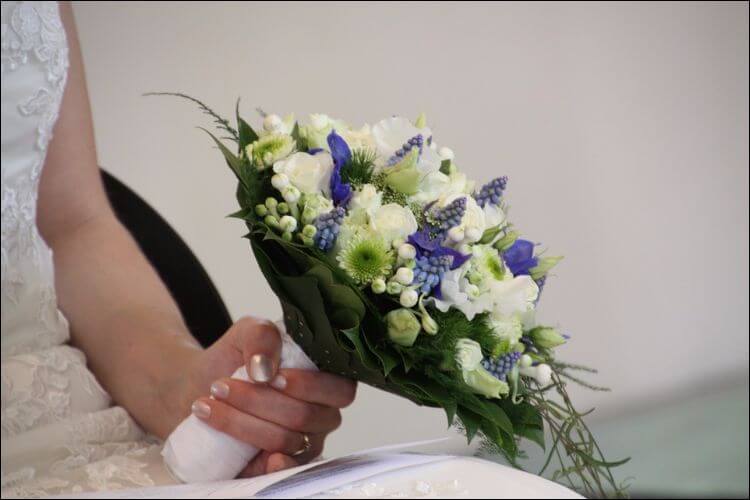 delicate bride bouquet