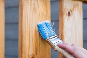 give your fence an update, paint, stain, fence
