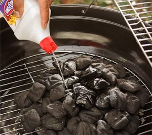 lighting a charcoal grill