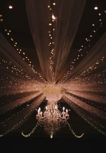 Breathtaking Wedding Crystal Chandelier with Twinkle Lights Decor