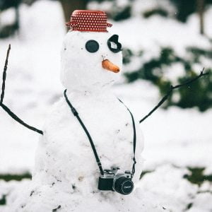 snowman, snowball, snow, fun