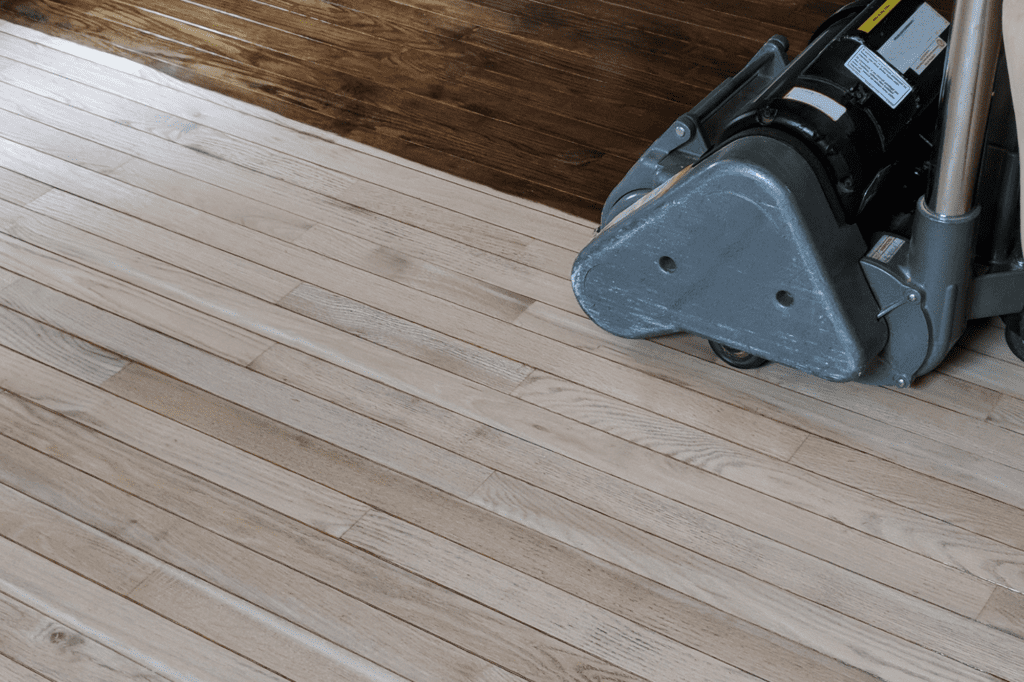 Sanding the Pressure Treated Wood