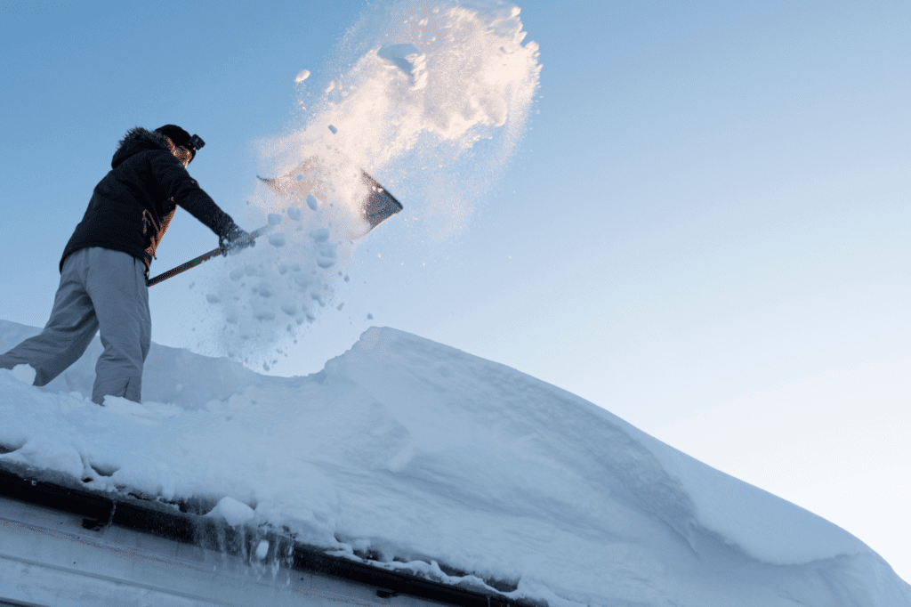 When to Shovel Snow Off Roof