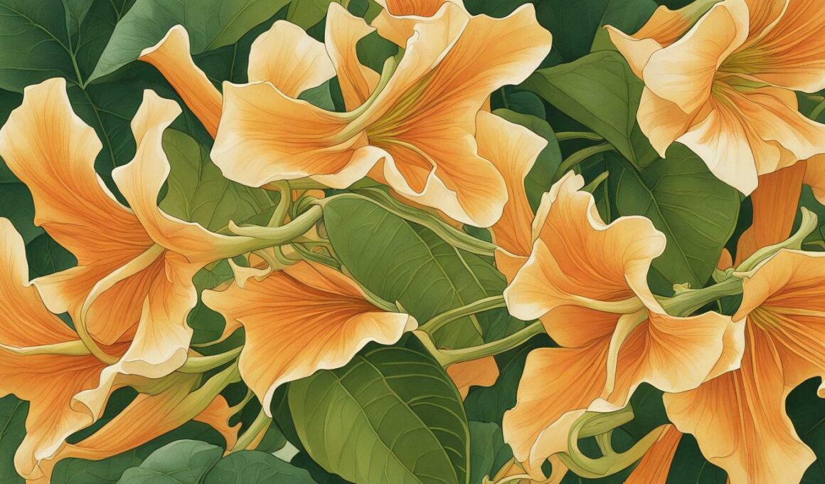 How Are Trumpet Vine Flowers Adapted