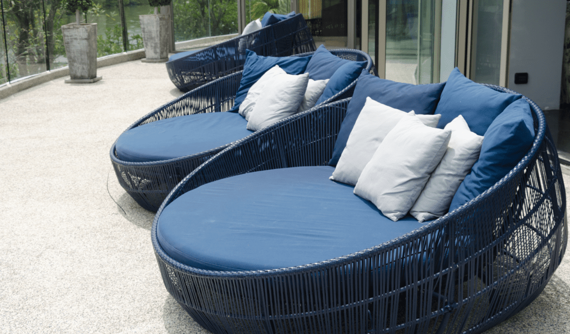 Keep Outdoor Cushions from Blowing Away with DIY Velcro Cushion
