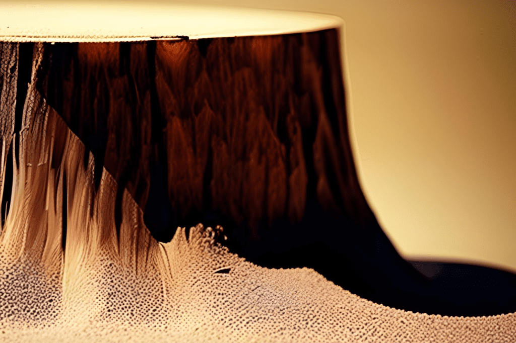Sand and Smooth the Surface of the Stump
