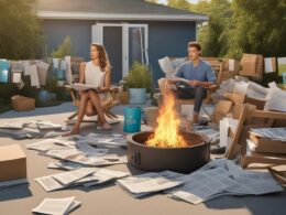 can you burn paper in your backyard