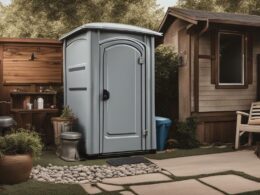 can you put a porta potty in your backyard
