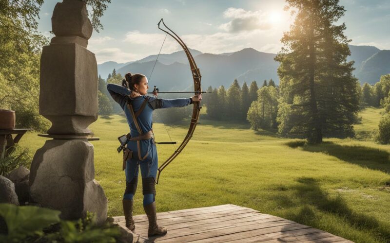 can you shoot a bow in your backyard