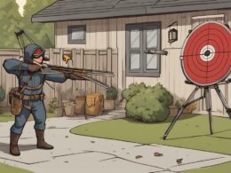 can you shoot a crossbow in your backyard