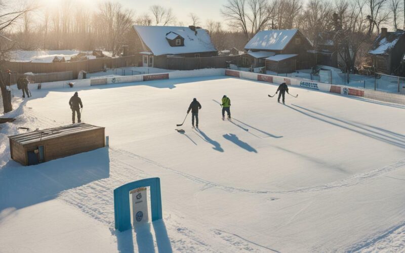 how to build a backyard ice rink