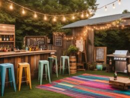 how to cover dirt in backyard for party