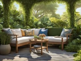 how to create shade with plants in a sunny backyard