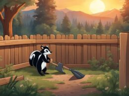how to get rid of skunks in the backyard