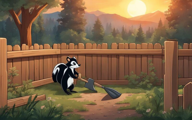 how to get rid of skunks in the backyard