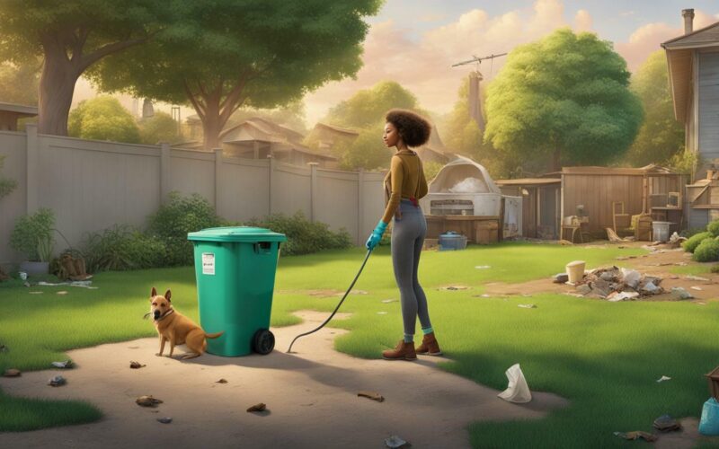 what to do with dog poop in backyard