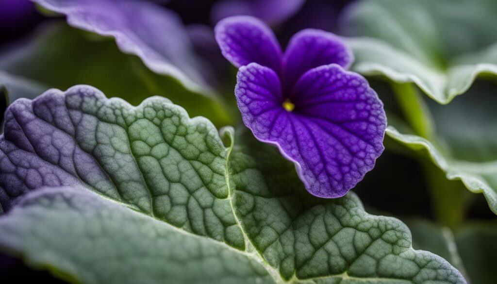 African violet leaf health