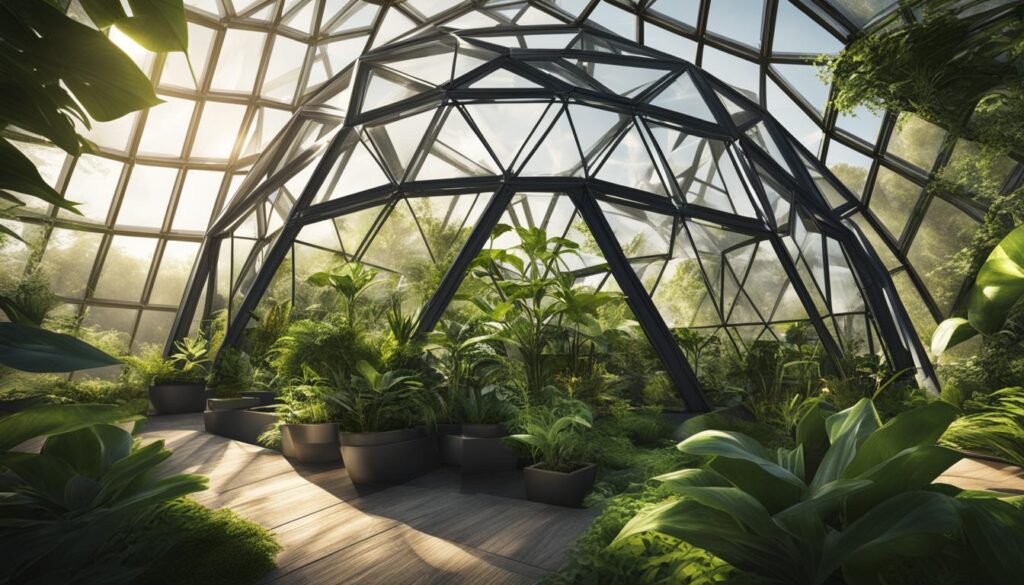 Geodesic dome greenhouse