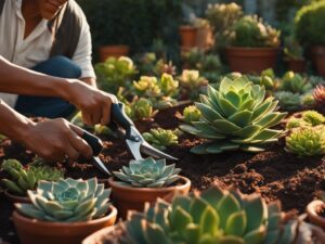 How To Clean Up Overgrown Succulents
