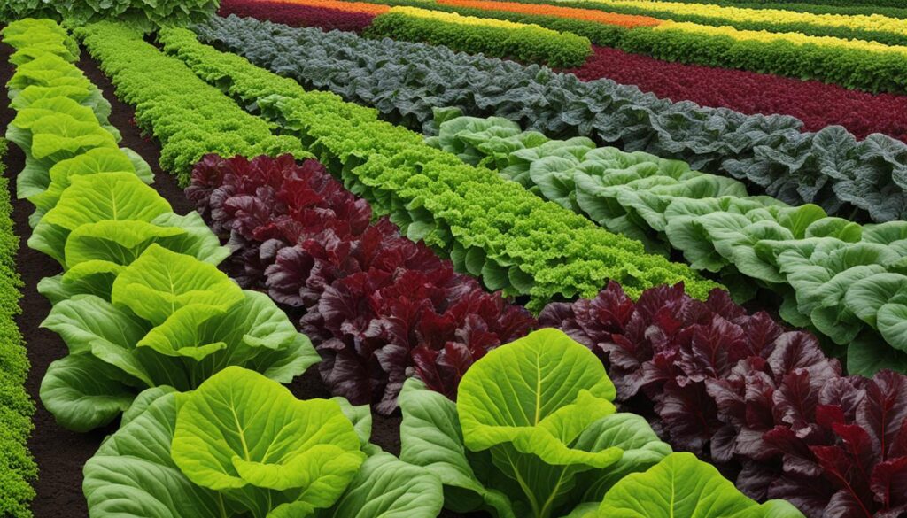 Ornamentals with Swiss chard