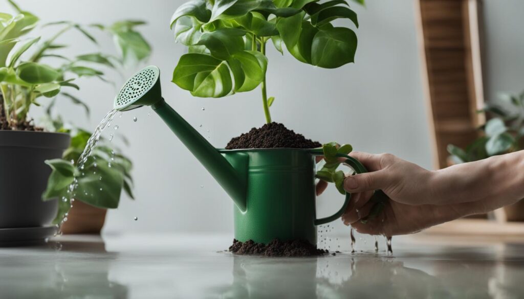 Proper Watering Techniques to Prevent Leaning