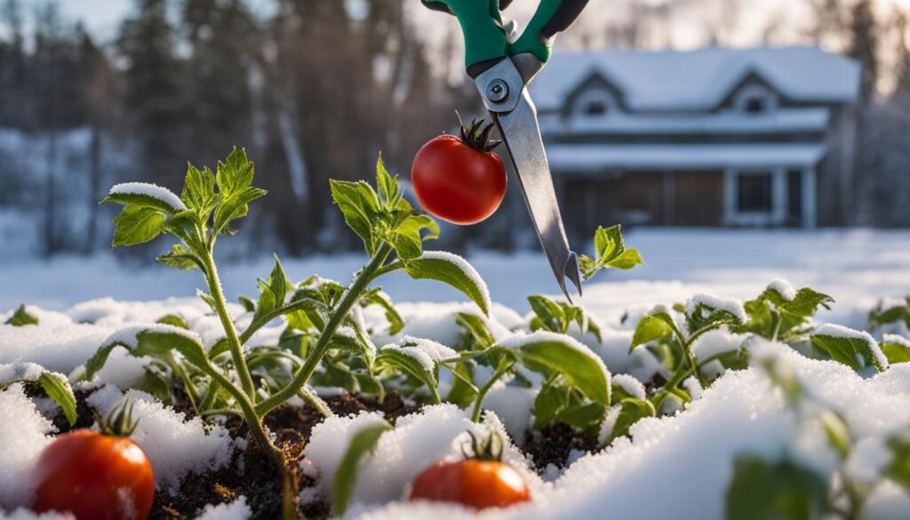 Pruning Winter Tomato Plants