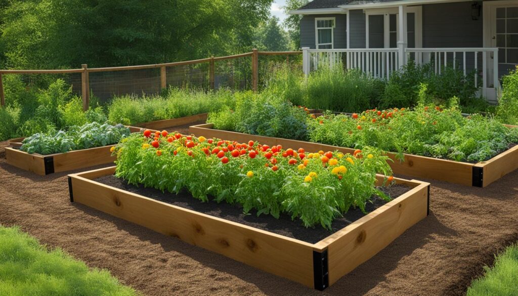 Raised bed layout