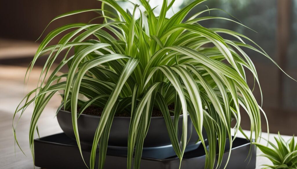 Spider plant in the right container