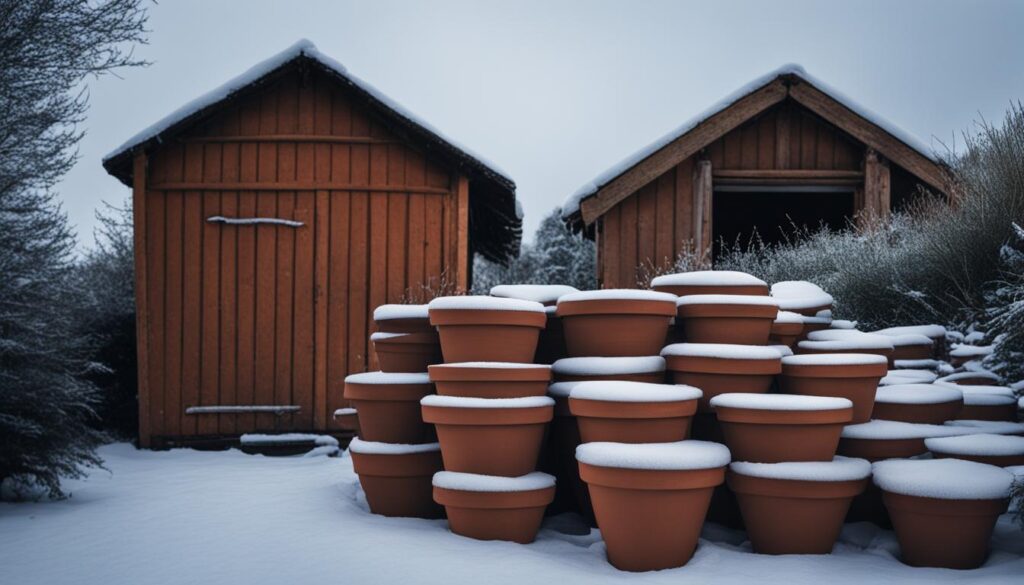 Storing Terracotta Pots in Winter