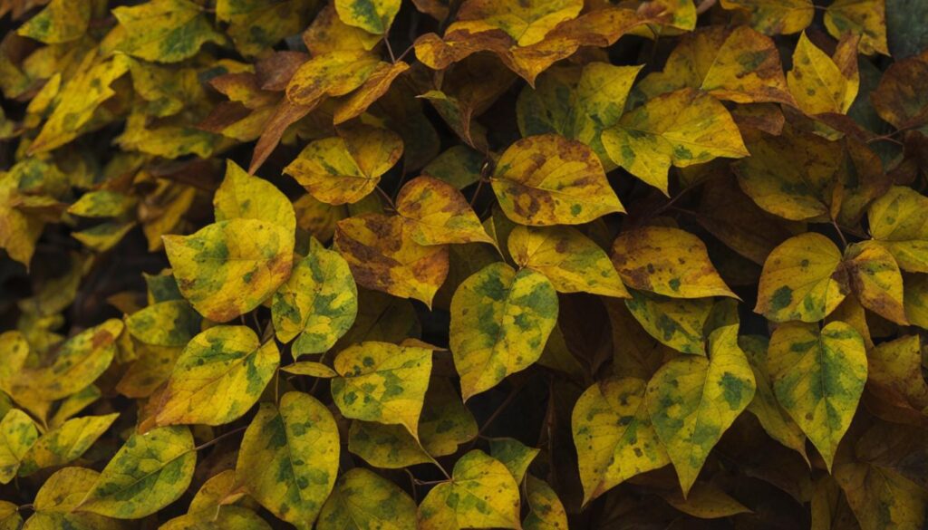 Yellowing leaves