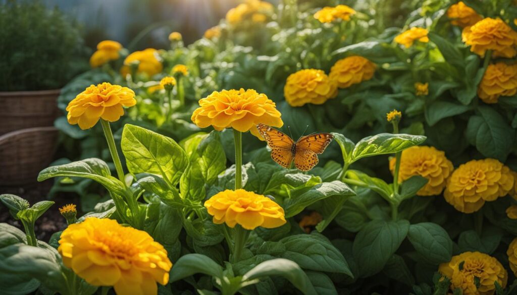 benefits of growing basil and marigolds together