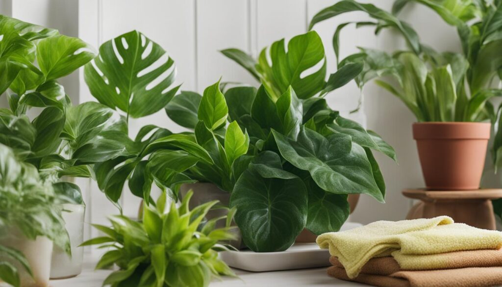 best methods for cleaning houseplant leaves