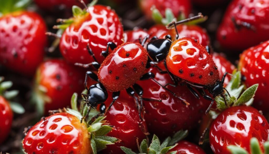 bugs on strawberries