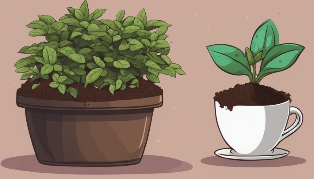 coffee grounds pros and cons for houseplants