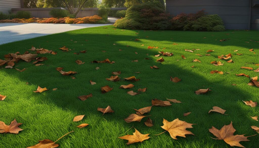 dead leaves improve lawn health
