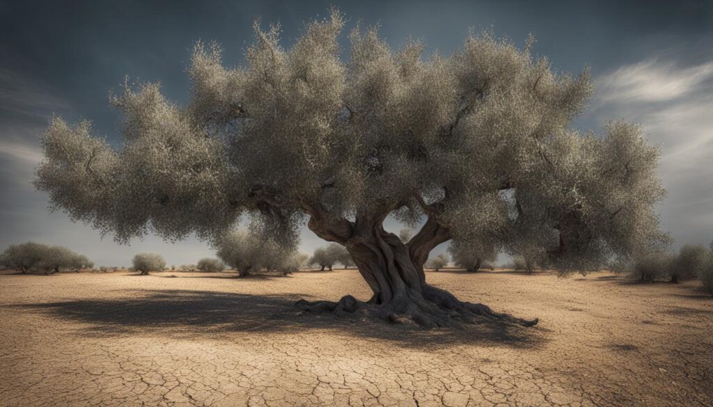 fruitless olive tree