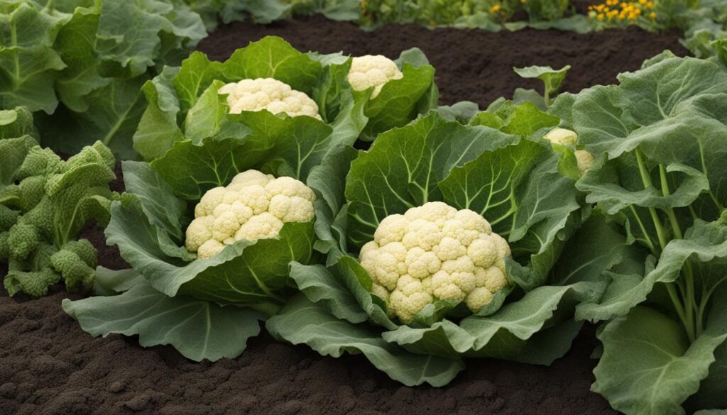 incompatible companion plants for cauliflower