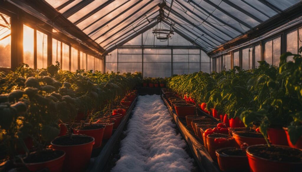 keeping tomato plants warm