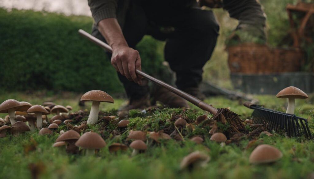 mushroom removal methods