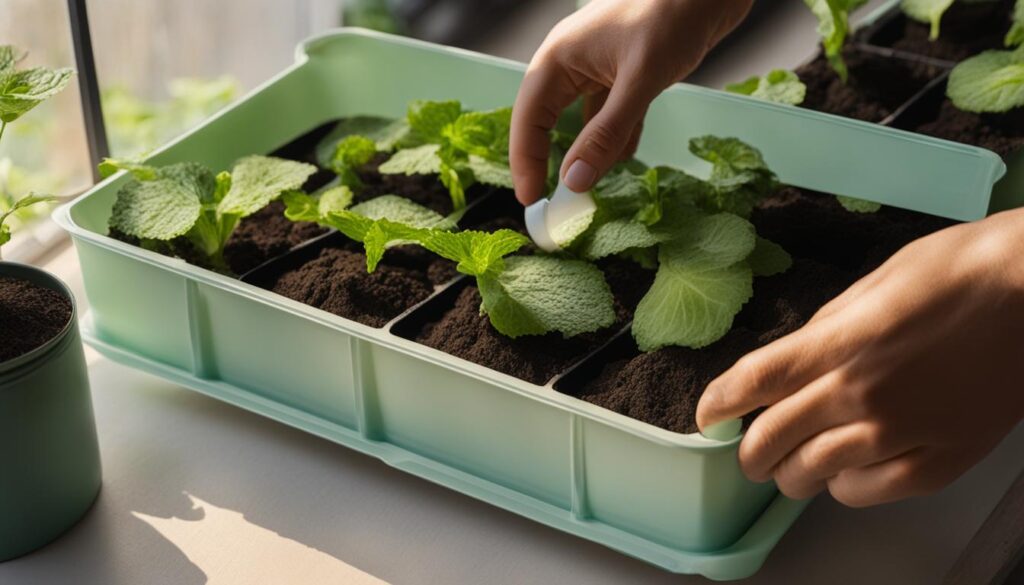 planting cucumber seeds indoors