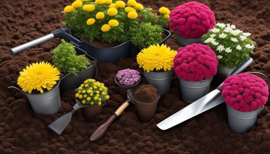 planting mums in different soils