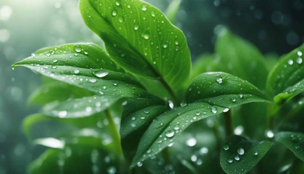 plants release moisture vapor