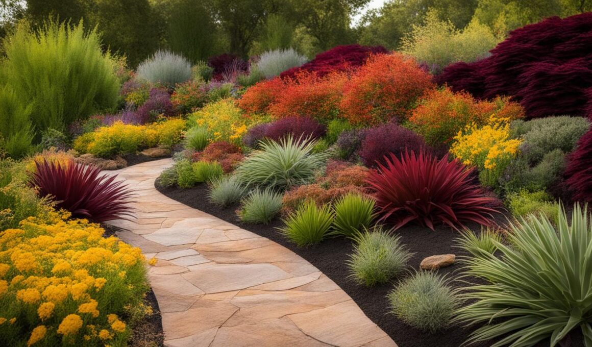 Colorful Mulch Options for Xeriscaping