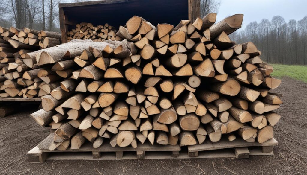 Elm firewood