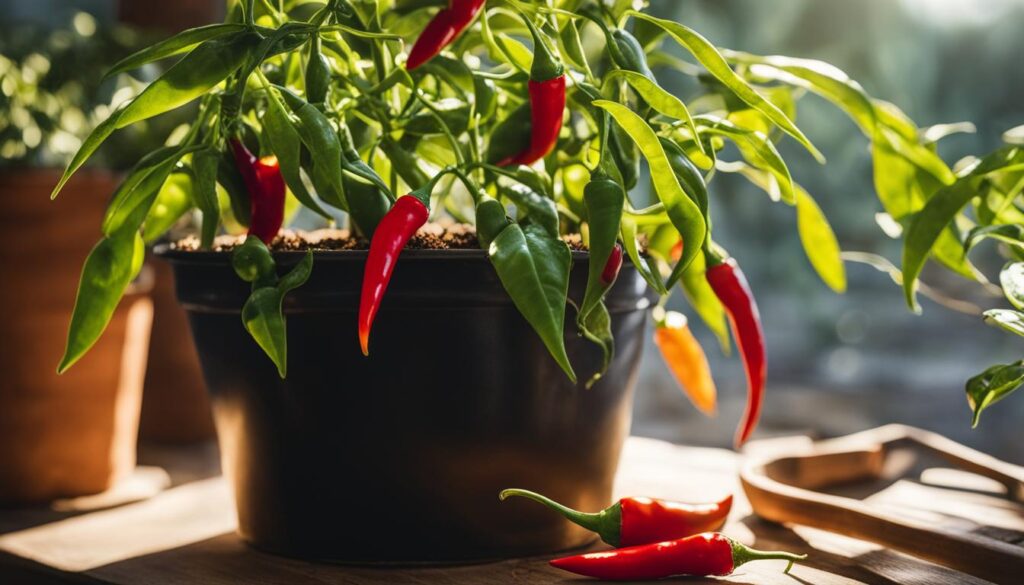 Growing Thai Chili Pepper Plants in Containers