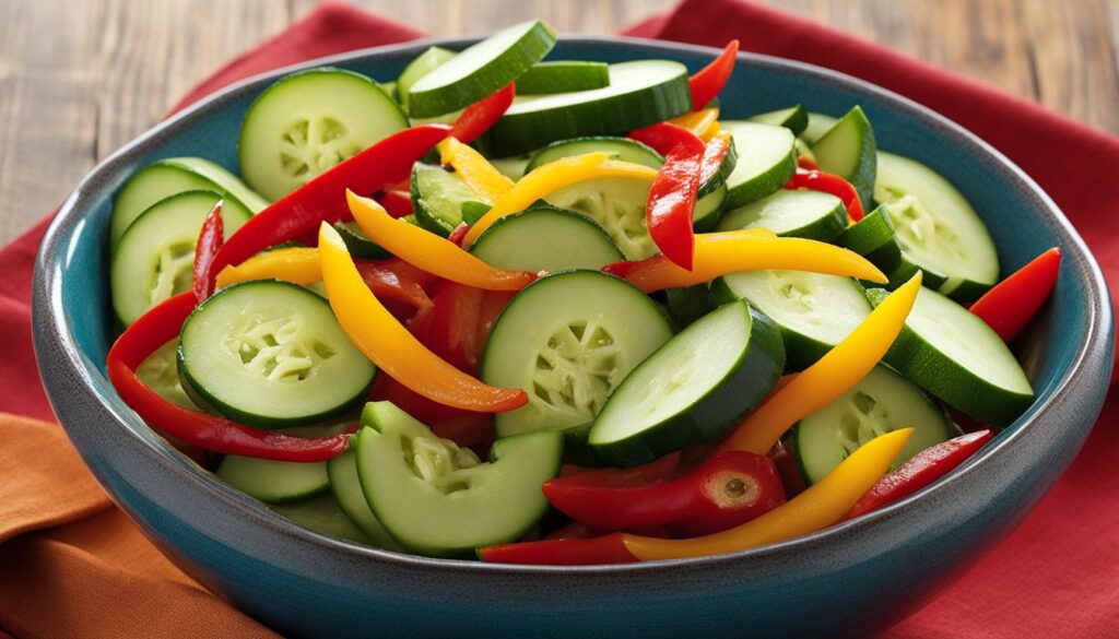 Pepper and Cucumber Salad